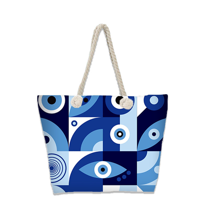 Evil Eye Beach Bag