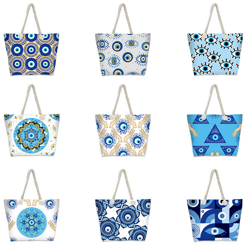 Evil Eye Beach Bag
