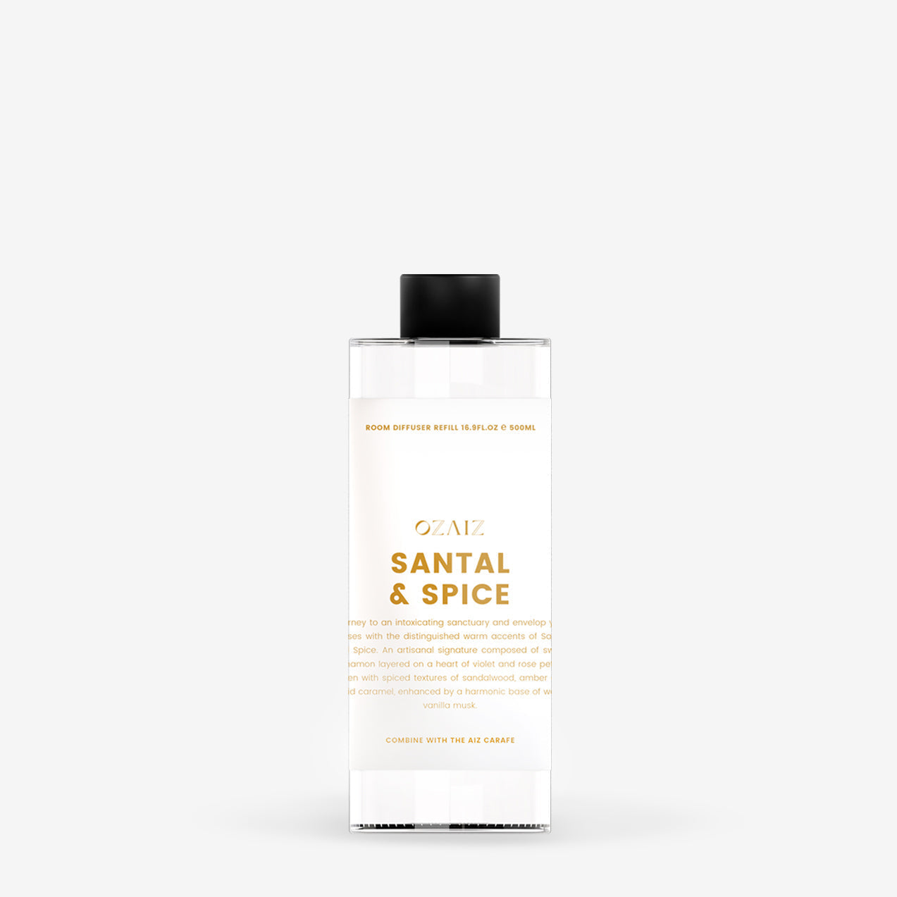 Bottle of KRAZ Santal & Spice on a white background