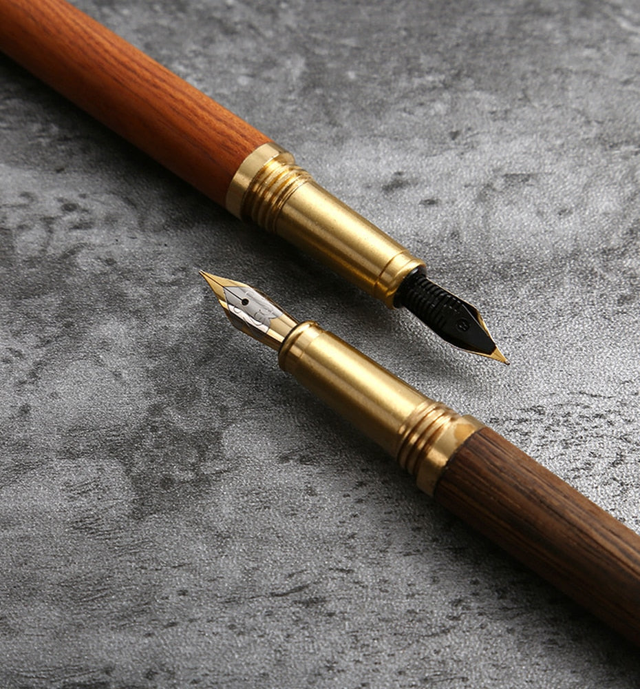 The Hemmingway | Handmade Wood & Brass Fountain Pen | WoodFountainPens
