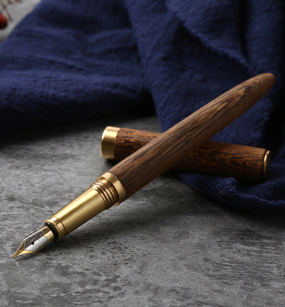 The Hemmingway | Handmade Wood & Brass Fountain Pen | WoodFountainPens