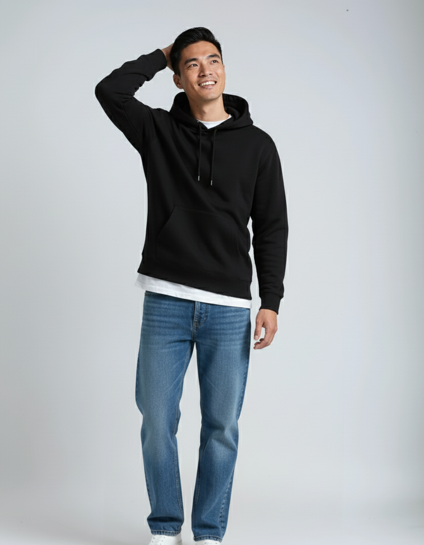 Heavyweight Pullover Hoodie — 10oz Cotton/Poly Fleece, Print-Ready | Streetwear & Lifestyle