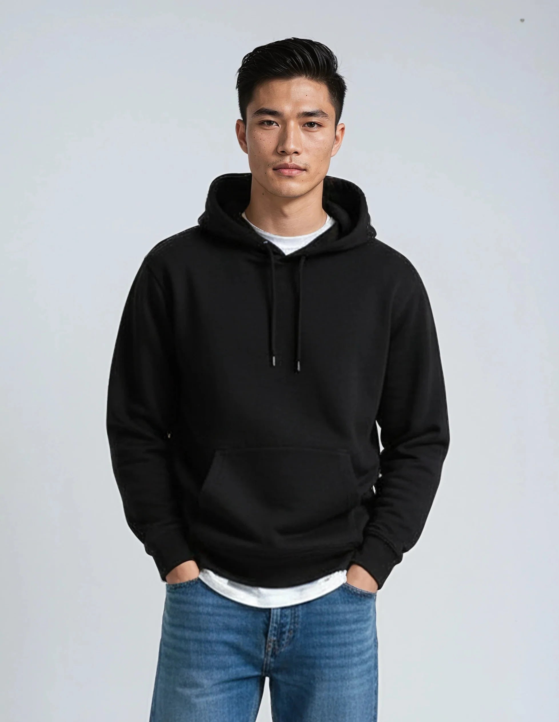 Heavyweight Pullover Hoodie — 10oz Cotton/Poly Fleece, Print-Ready | Streetwear & Lifestyle
