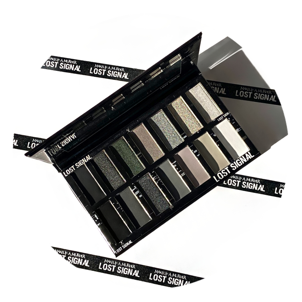 Lost Signal Eyeshadow Palette | 14-Shade Grayscale Smoky Eye Palette