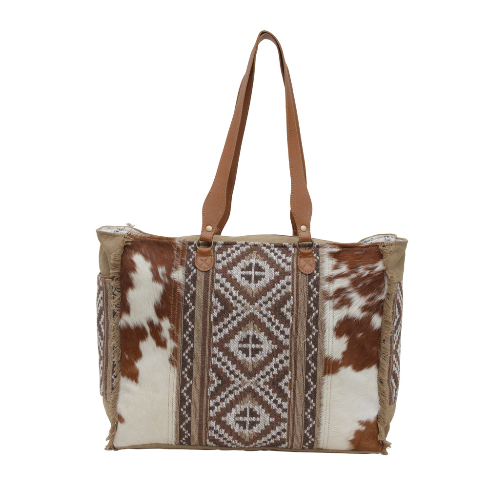 Myra Weekender Bag – Genuine Leather & Hair-On-Hide