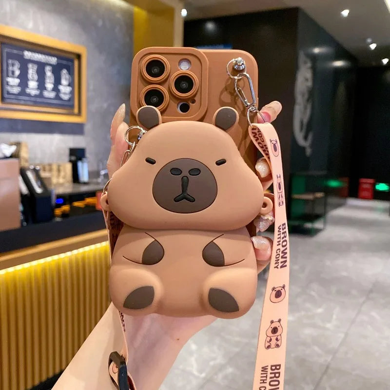 Chonky Capybara Samsung Handyhülle & Lanyard | Kawaii Ästhetik Handyhülle