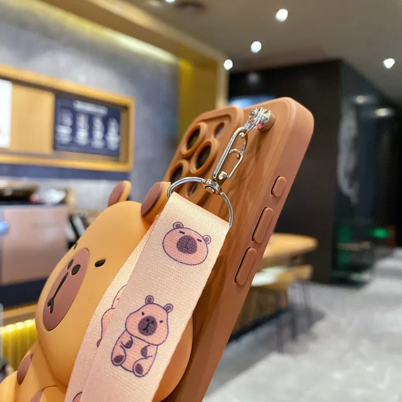 Chonky Capybara Samsung Phone Case & Lanyard | Kawaii Aesthetic Phone Case