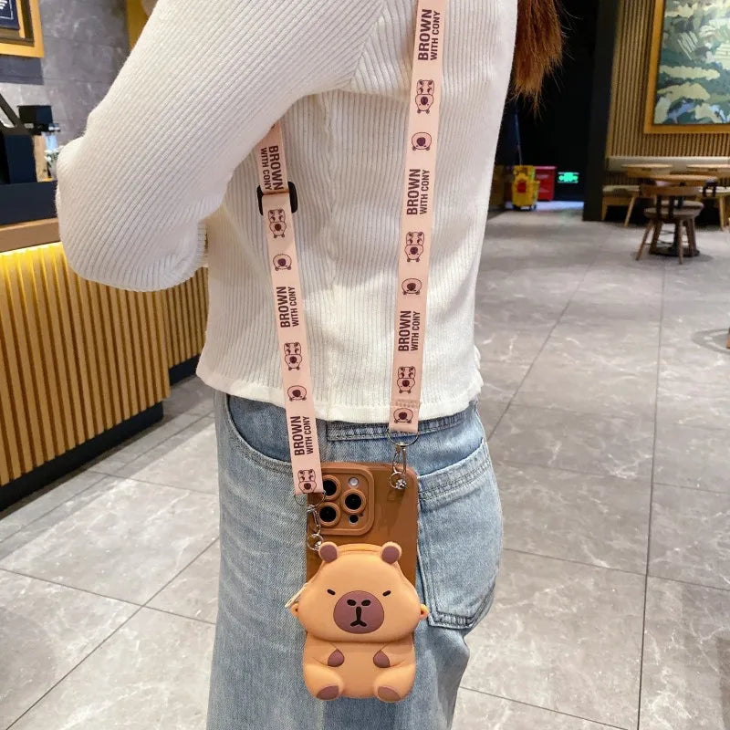 Chonky Capybara Samsung Phone Case & Lanyard | Kawaii Aesthetic Phone Case
