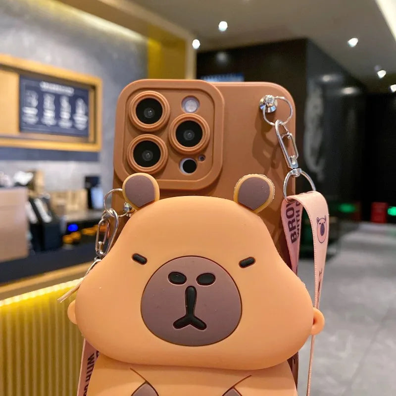 Chonky Capybara Samsung Phone Case & Lanyard | Kawaii Aesthetic Phone Case