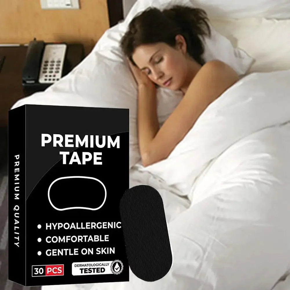 Anti-Snoring Sleep Mouth Tape with Nasal Strips – Medical-Grade Snoring Relief