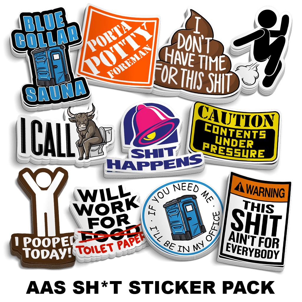 Sh*t Sticker Pack | 11 Best-Selling Rude & Crude Vinyl Stickers