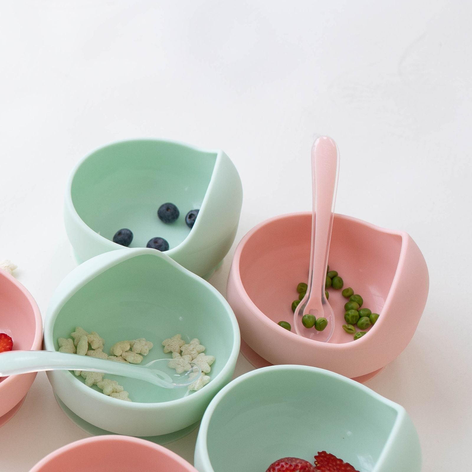 Flexi Spoons Silicone Baby Spoons — BPA-Free, Travel Case Included | Set of 2