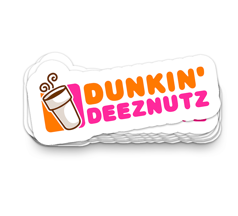 Dunkin' Deez Nutz — Funny Vinyl Sticker