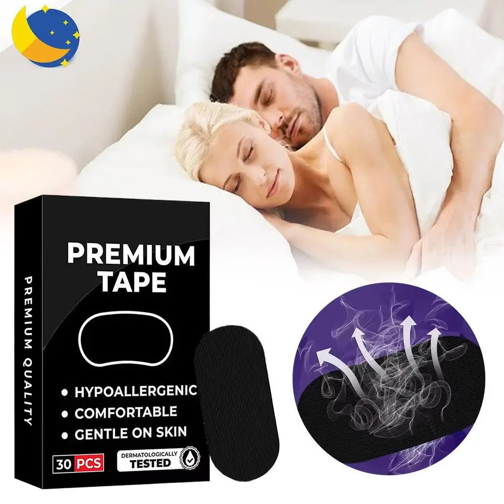 Anti-Snoring Sleep Mouth Tape with Nasal Strips – Medical-Grade Snoring Relief