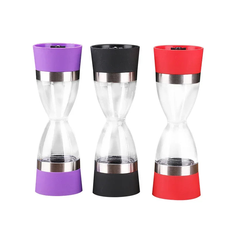 Hourglass Dual Salz- und Pfeffermühle | 2-in-1 Gewürzmühle, CE-zertifiziert