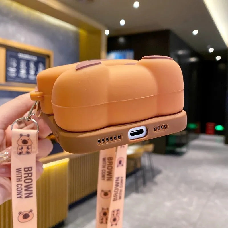 Chonky Capybara Samsung Handyhülle & Lanyard | Kawaii Ästhetik Handyhülle