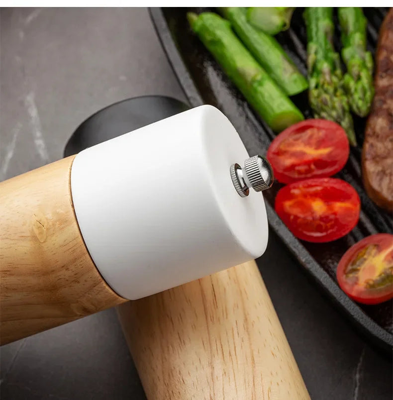 6-Inch Manual Wooden Salt & Pepper Grinder | Ceramic Mill, EEC Certified