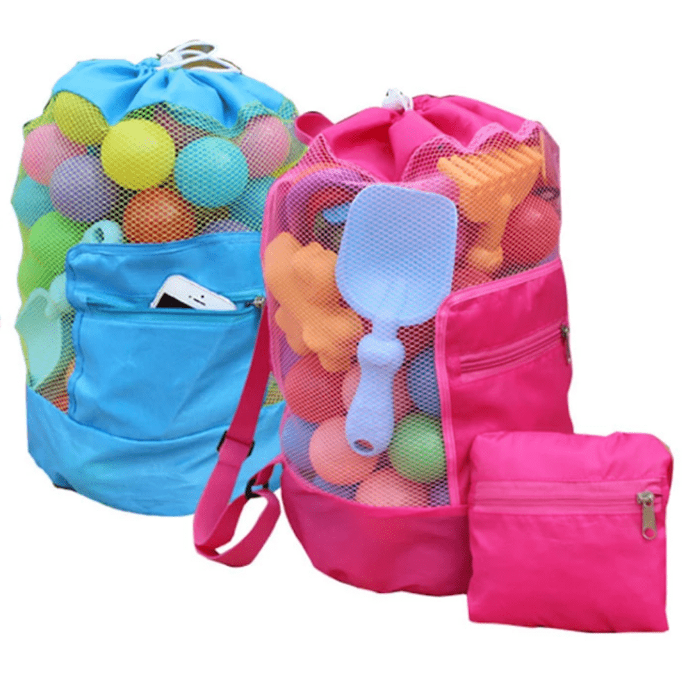 Foldable Kids Mesh Backpack – Beach & Pool Bag for Children