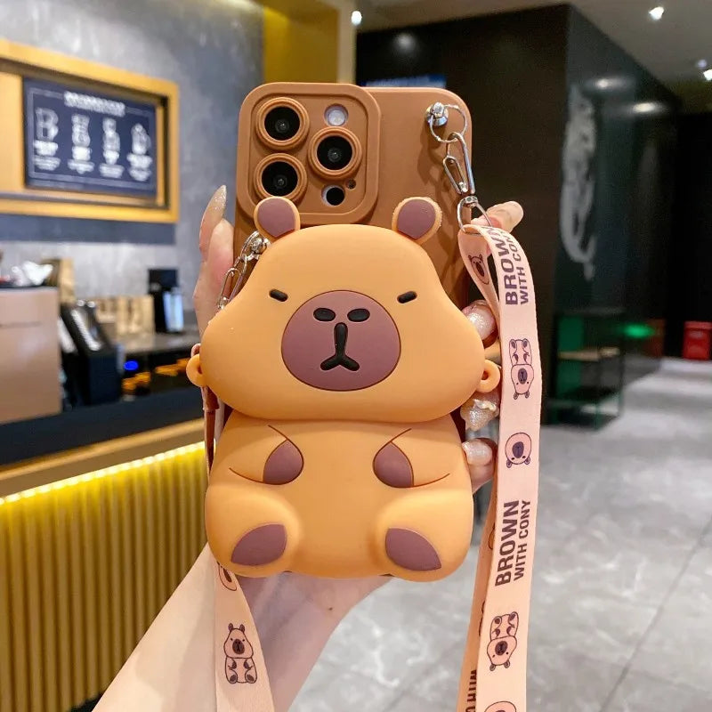 Chonky Capybara Samsung Handyhülle & Lanyard | Kawaii Ästhetik Handyhülle