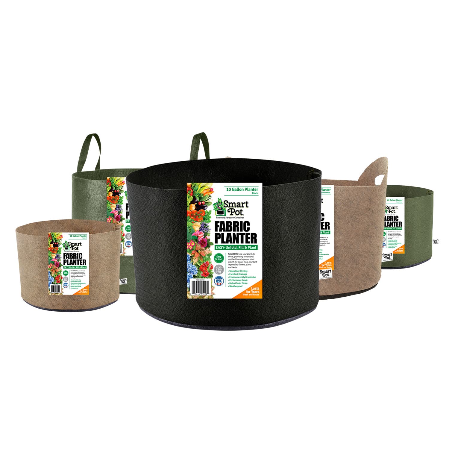 Smart Pot Fabric Planter | 1–1,000 Gallon | Multiple Colors