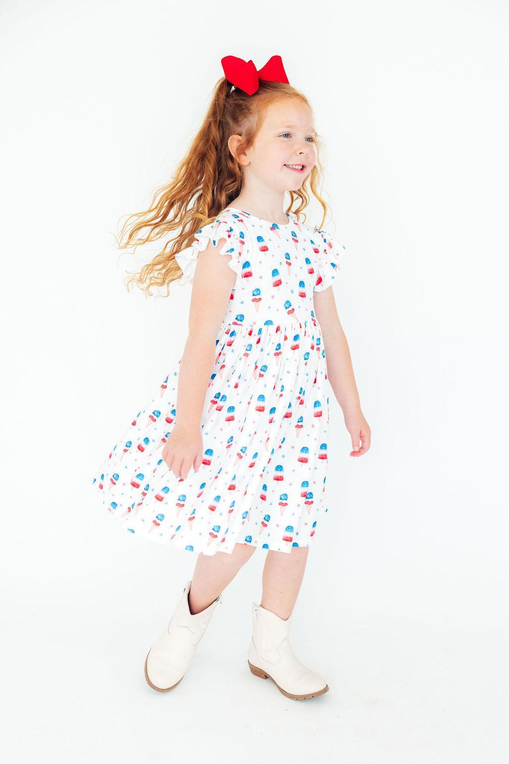 Girls' Summer Sweets Everyday Twirl Dress – School, Play & Special Occasions