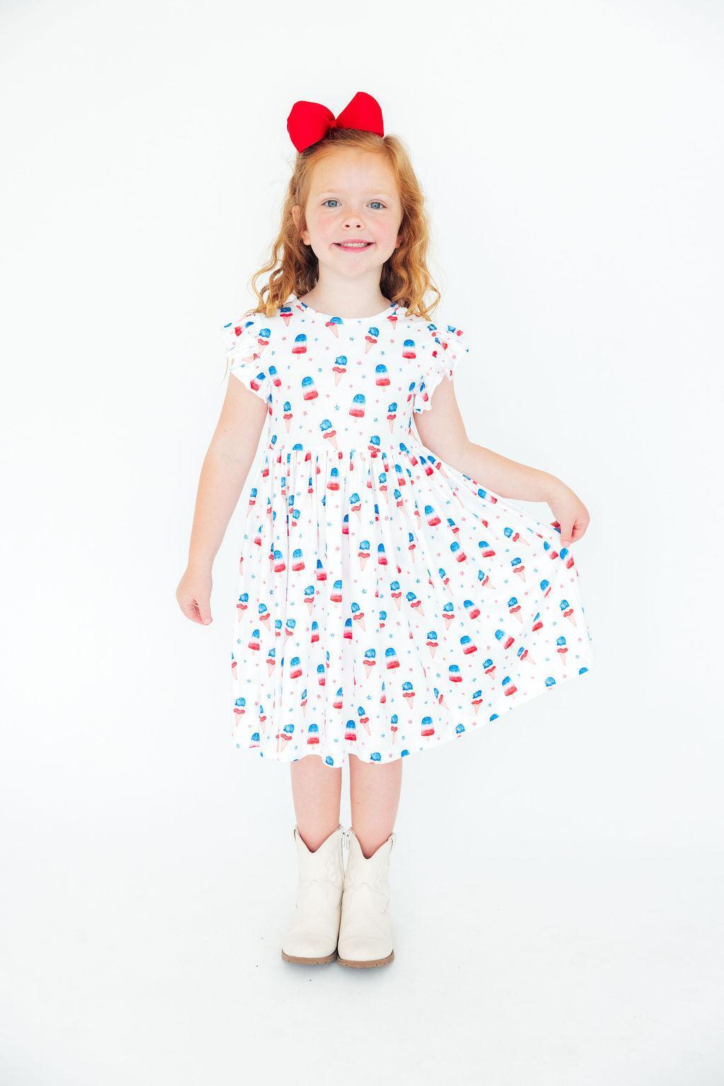 Girls' Summer Sweets Everyday Twirl Dress – School, Play & Special Occasions