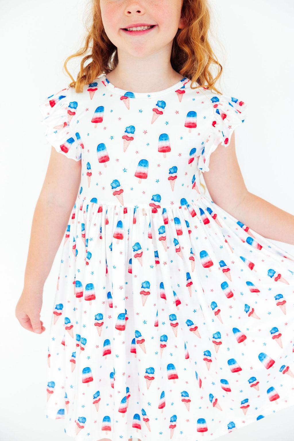 Girls' Summer Sweets Everyday Twirl Dress – School, Play & Special Occasions