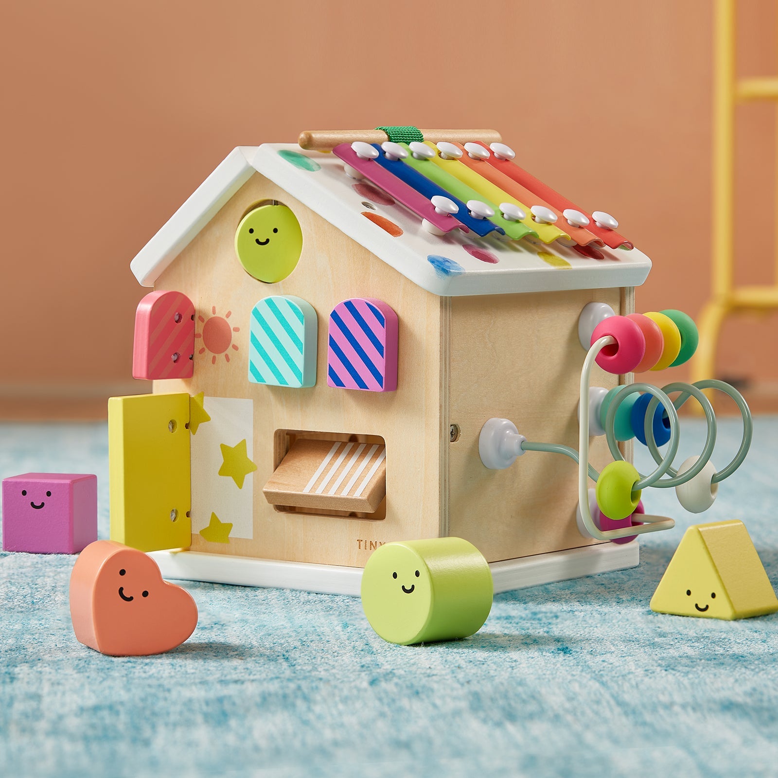 Montessori Activity Cube for Babies & Toddlers – 6-Sided Sensory Learning Toy