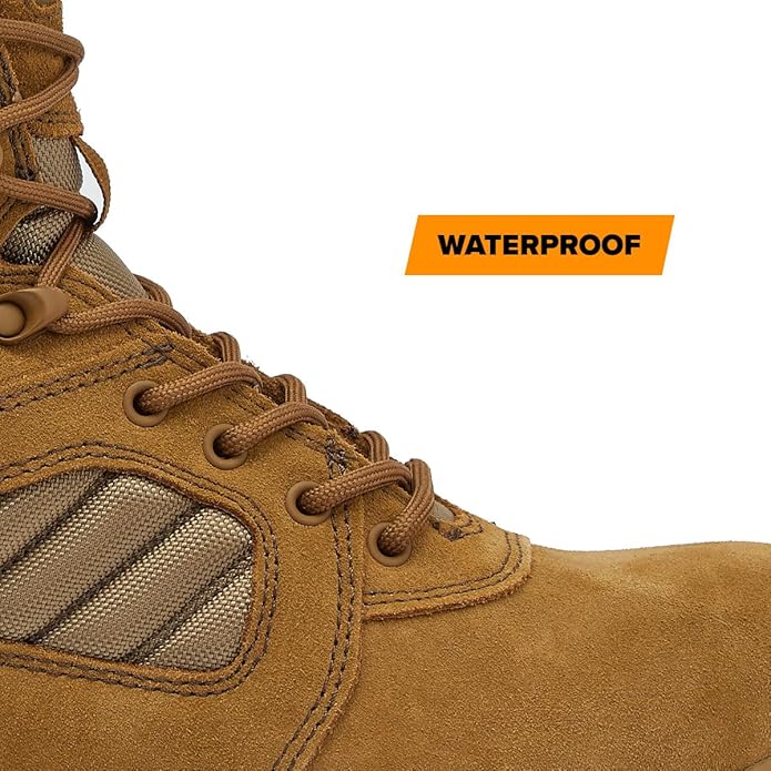 Magnum MAG SHIELD 8" Waterproof Suede Work Boot | Coyote | Sizes 7.5–13