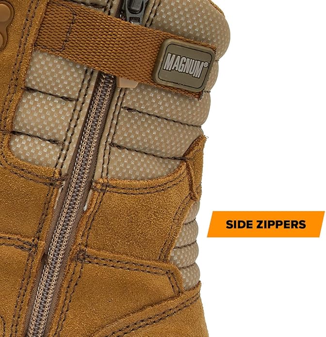 Magnum MAG SHIELD 8" Waterproof Suede Work Boot | Coyote | Sizes 7.5–13