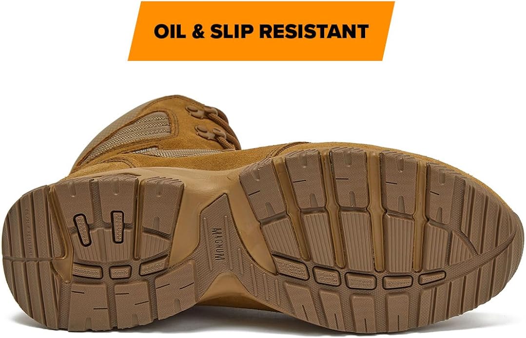 Magnum MAG SHIELD 8" Waterproof Suede Work Boot | Coyote | Sizes 7.5–13