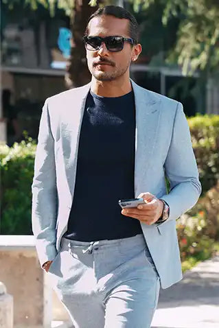 The Bespoke Suit — Sky Blue