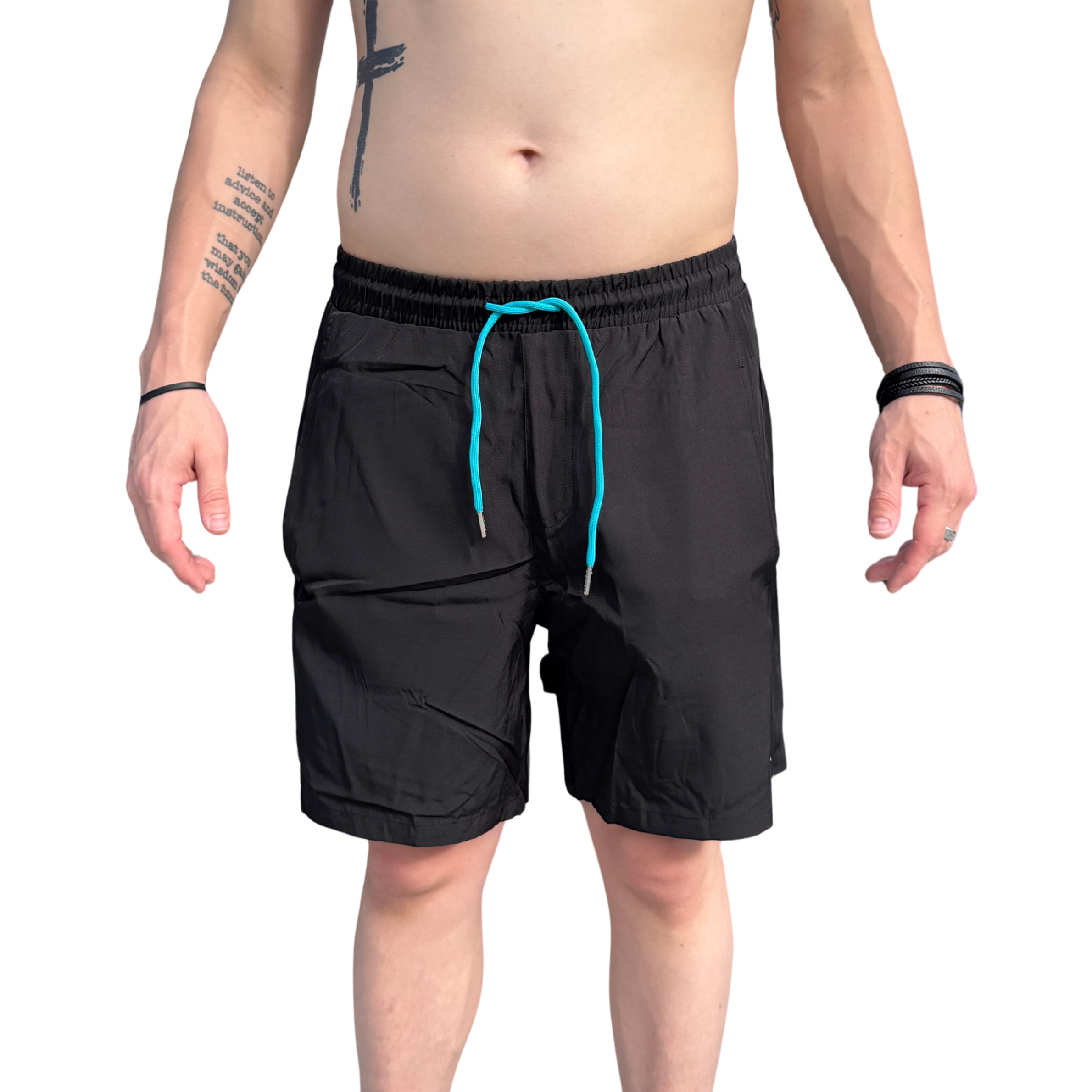 Waterproof Swim Shorts – IPX8 Dry Bag Pocket, Quick Dry, 7" Inseam