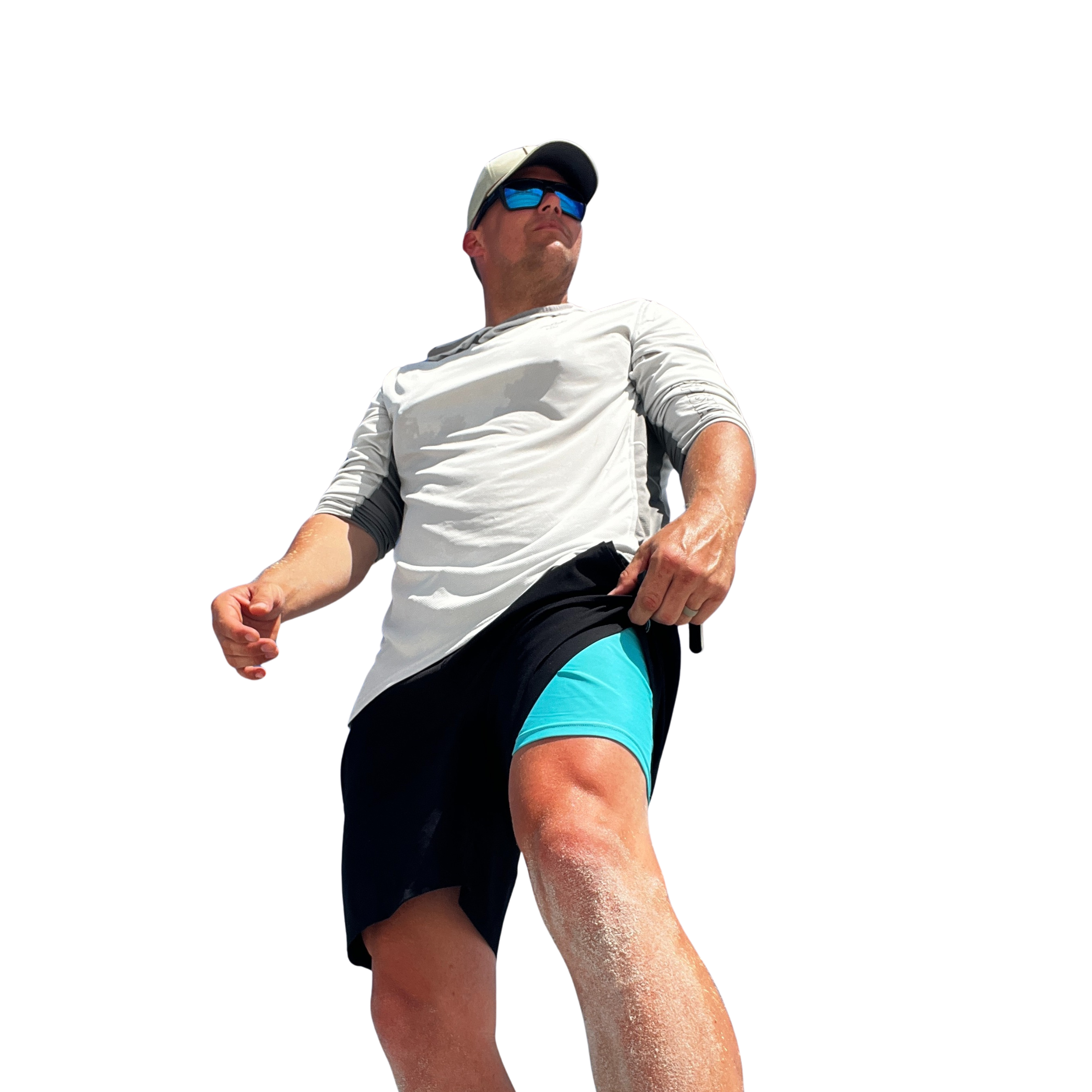 Waterproof Swim Shorts – IPX8 Dry Bag Pocket, Quick Dry, 7" Inseam