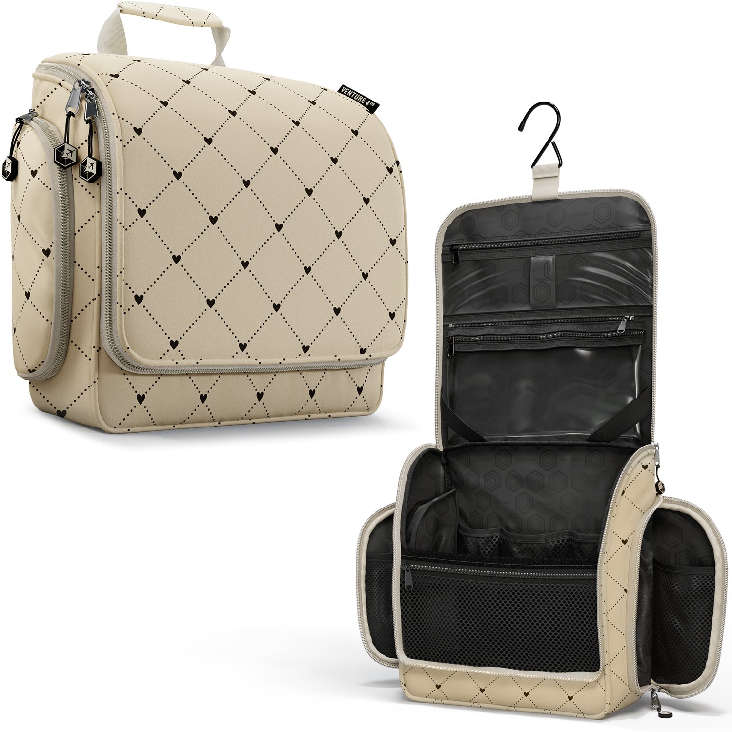 Unisex Hanging Toiletry Bag – Water-Resistant, TSA Bag & Swivel Hook