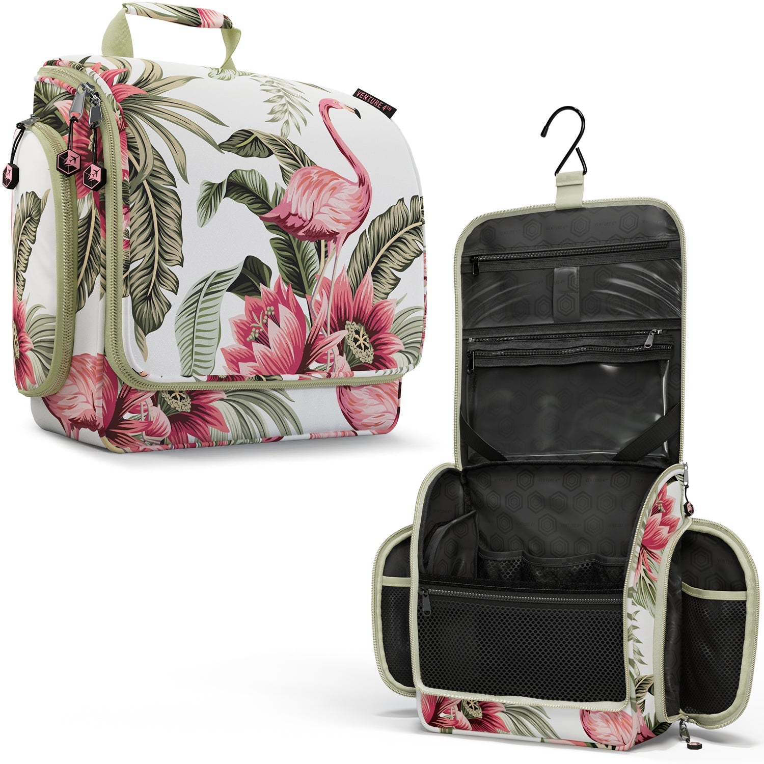 Unisex Hanging Toiletry Bag – Water-Resistant, TSA Bag & Swivel Hook