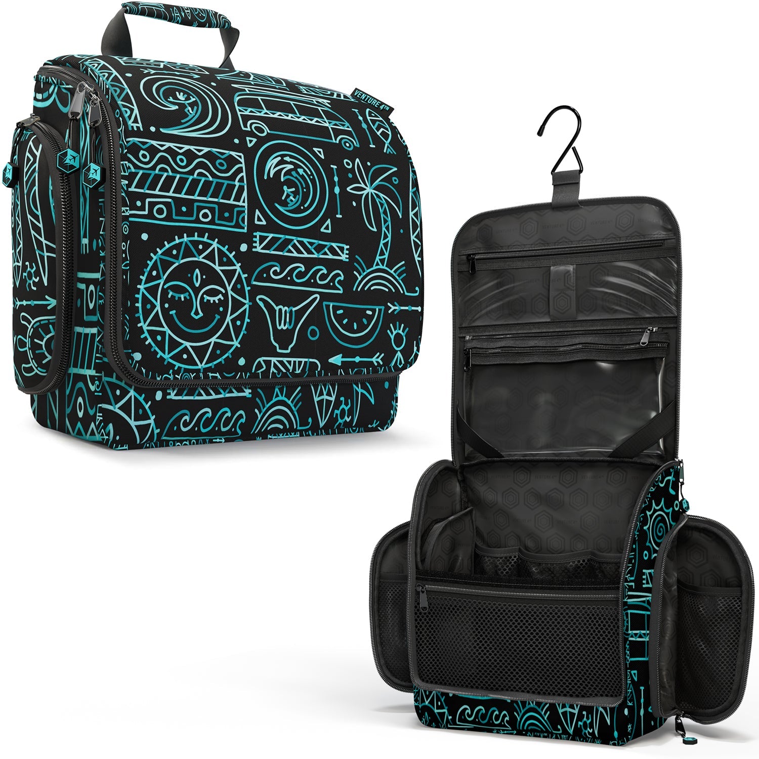 Unisex Hanging Toiletry Bag – Water-Resistant, TSA Bag & Swivel Hook