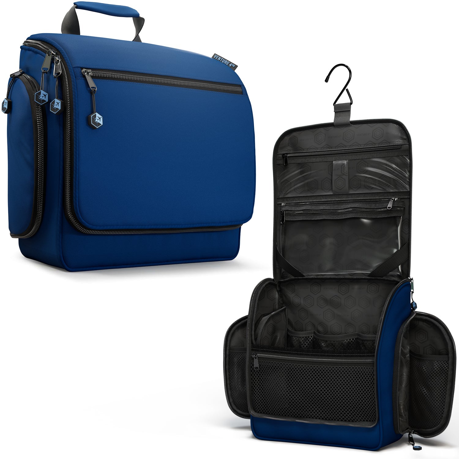 Unisex Hanging Toiletry Bag – Water-Resistant, TSA Bag & Swivel Hook