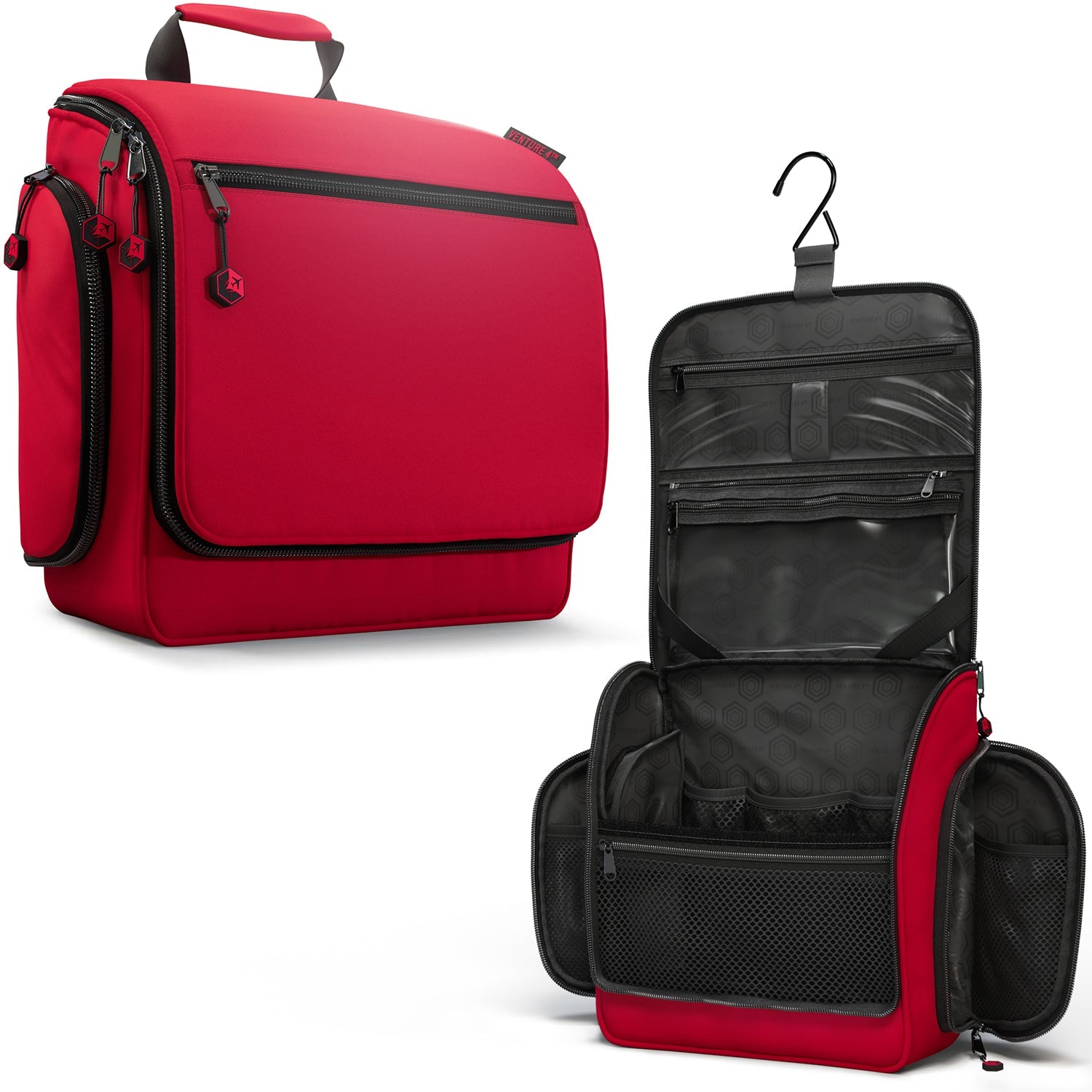 Unisex Hanging Toiletry Bag – Water-Resistant, TSA Bag & Swivel Hook