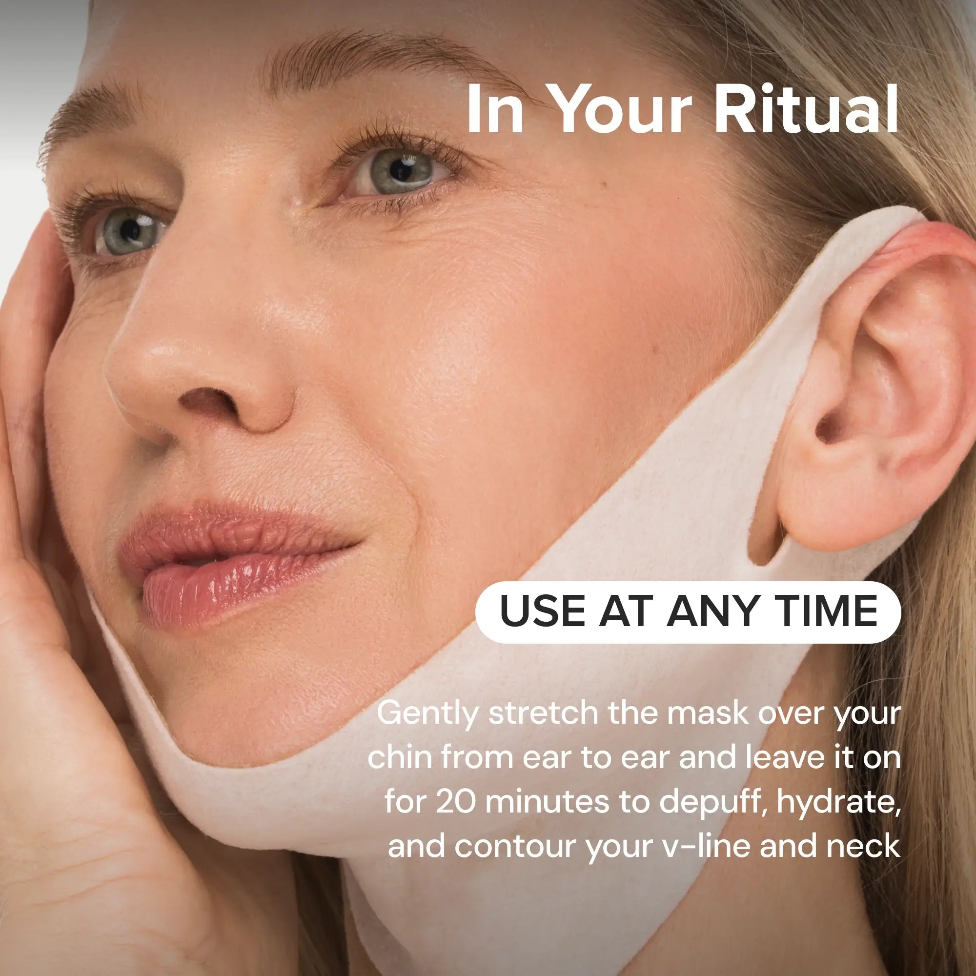 24K Gold V-Line Lifting Mask | Jawline Sculpting, Hydrating & Firming