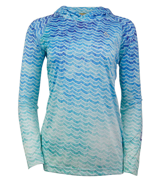 Hook & Tackle Waves Performance Fishing Hoodie – UPF 97+ Sun Protection