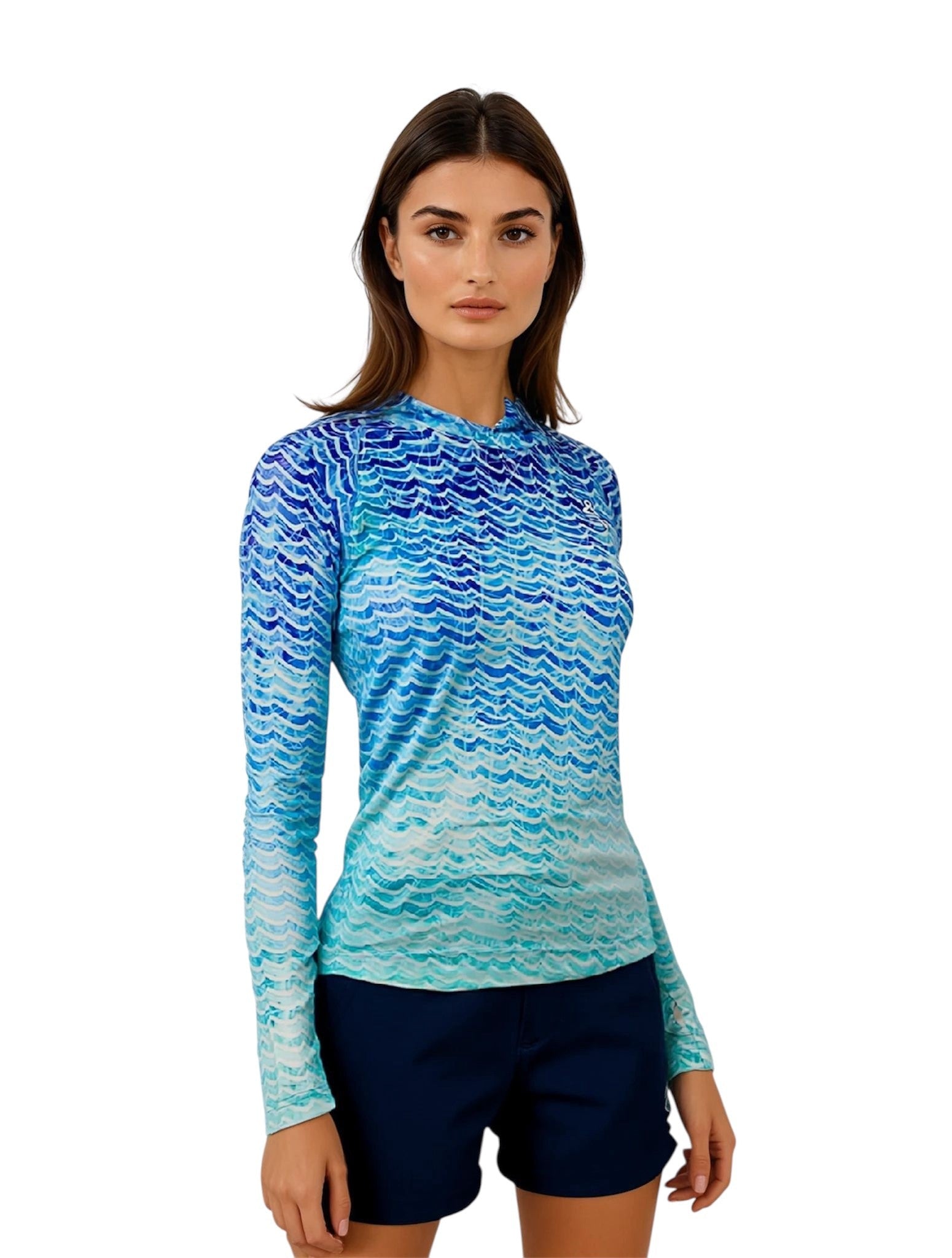 Hook & Tackle Waves Performance Fishing Hoodie – UPF 97+ Sun Protection