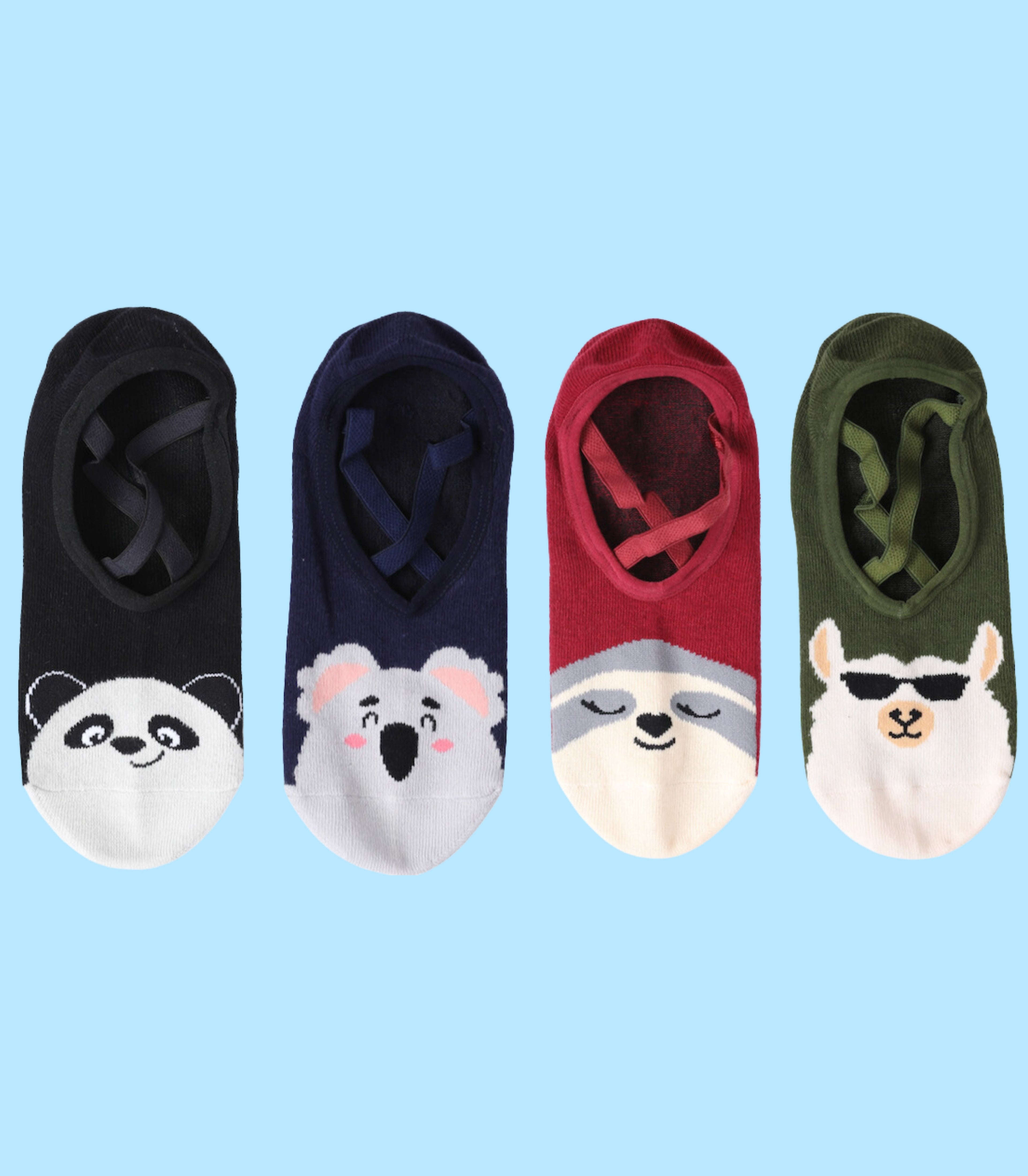 Rutschfeste Yoga- & Grip-Socken – Zehenfreies Anti-Rutsch-Design