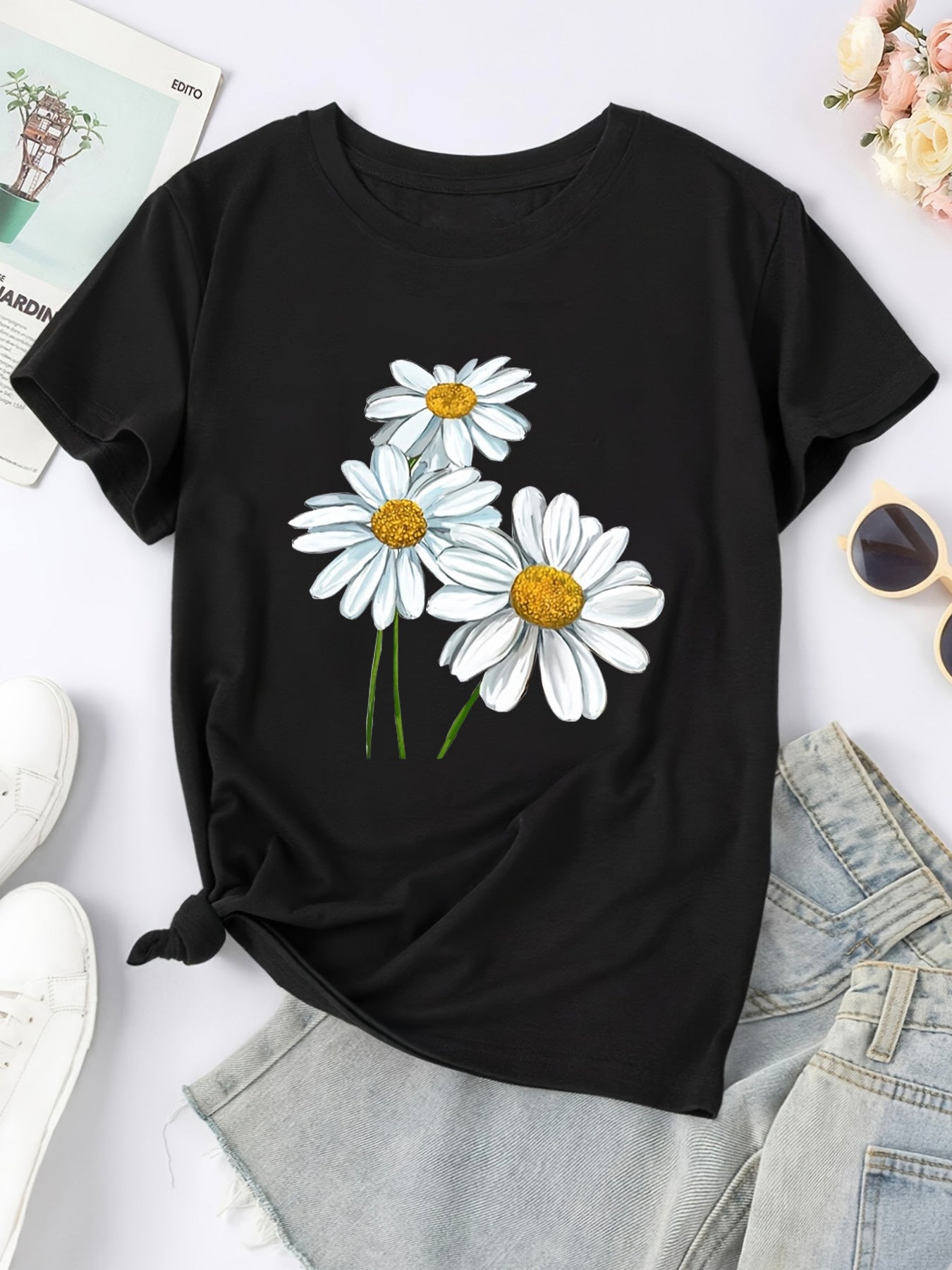 Cartoon Print T-Shirt | Relaxed Fit, 3 Colors | XS–4XL