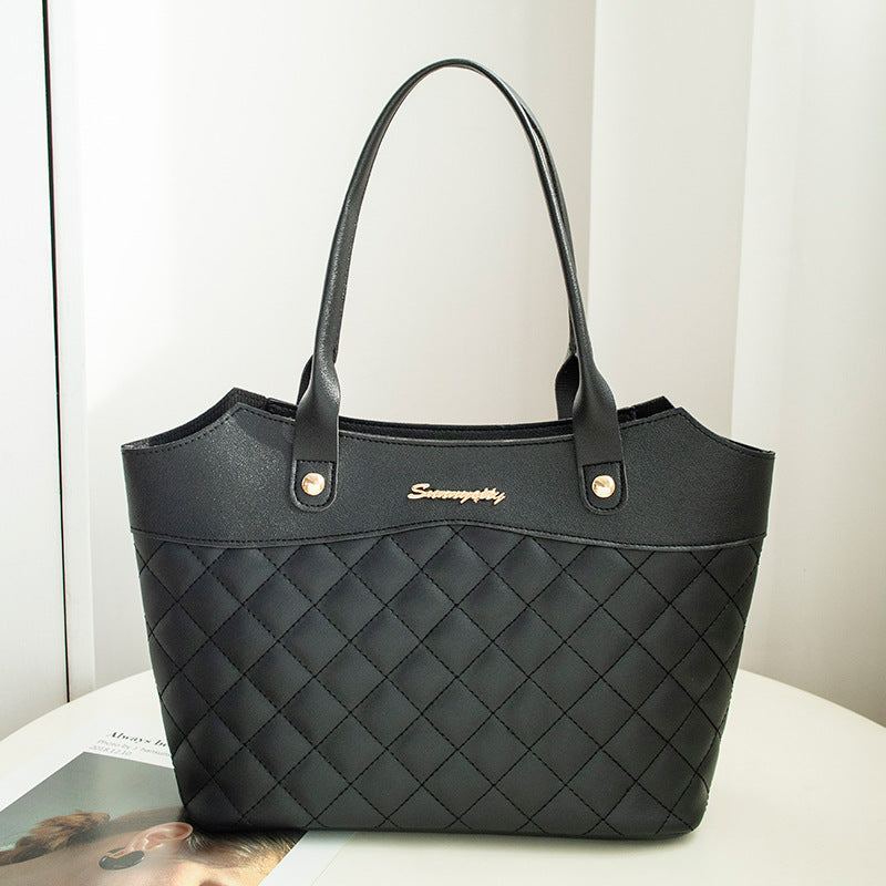 Rhombus Quilted PU Leather Crossbody Bag – Women's Shoulder Bag | 6 Colors