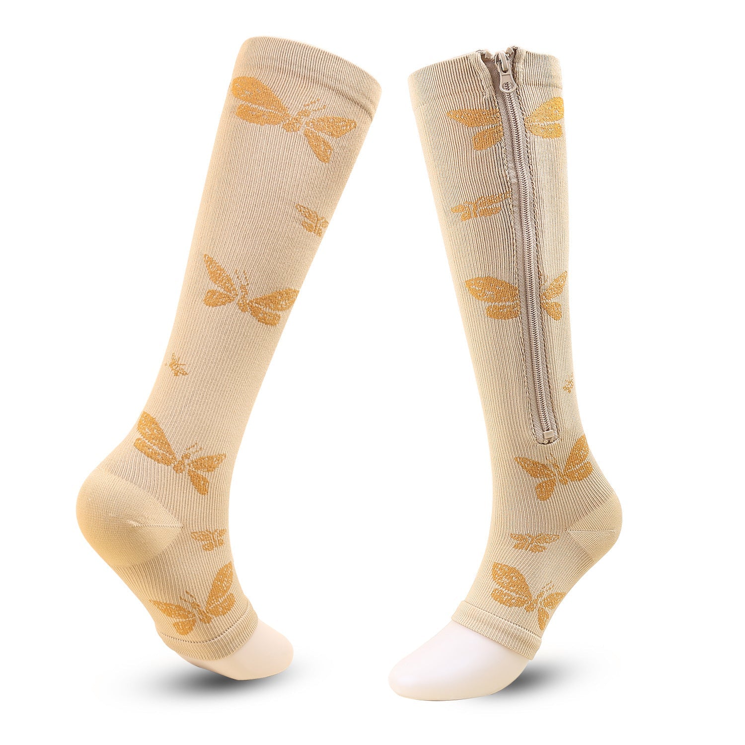 Graduated Compression Socks with Zipper – Medical-Grade Support for Performance & Recovery