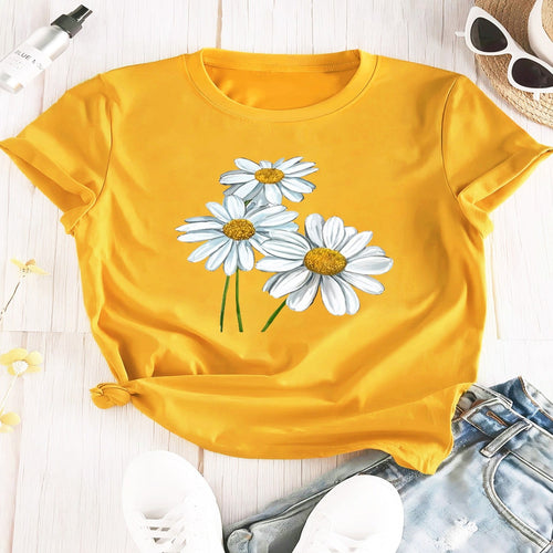 Cartoon Print T-Shirt | Relaxed Fit, 3 Colors | XS–4XL