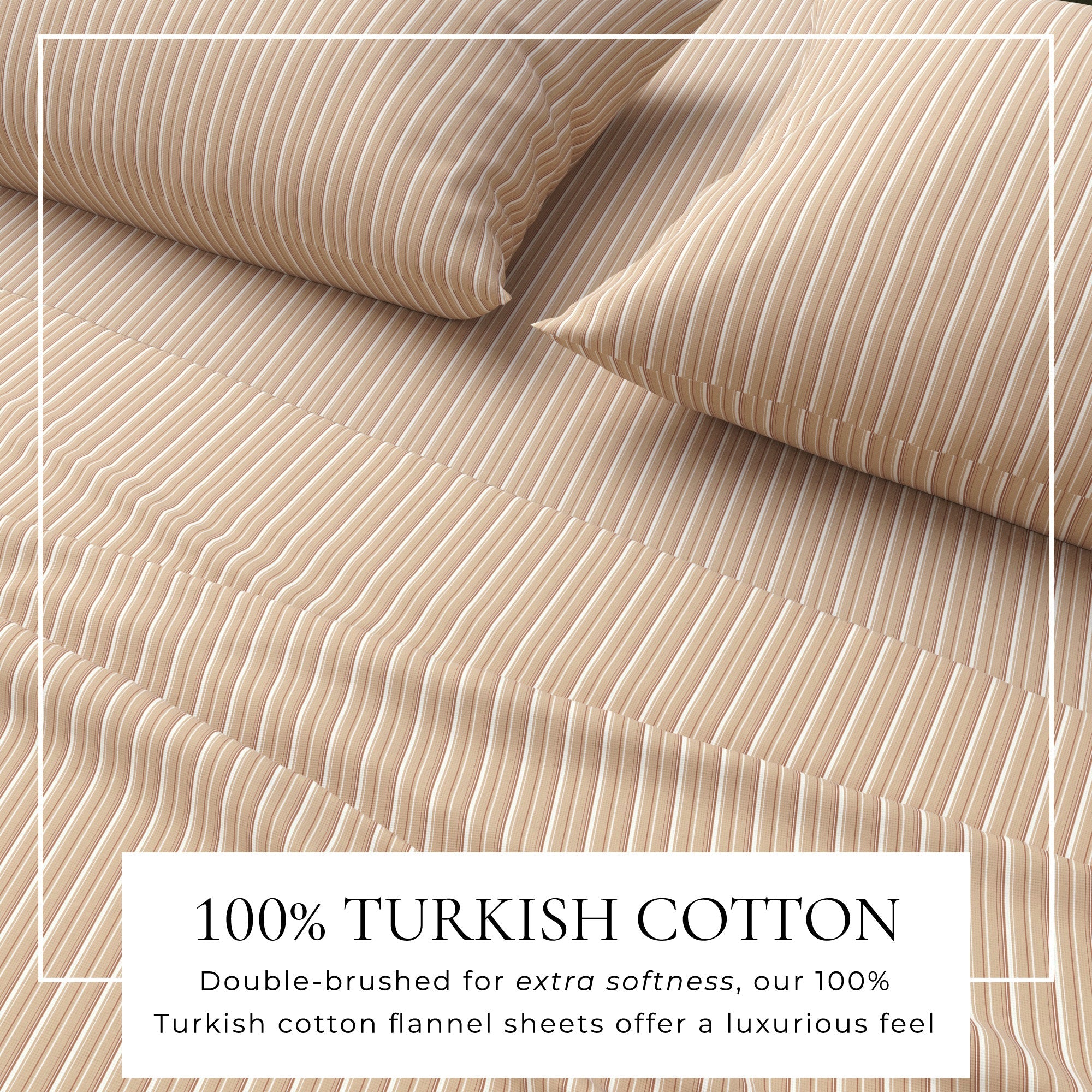 Turkish Cotton Flannel Sheet Set — Plaid & Stripe, Double-Brushed | OEKO-TEX® Certified