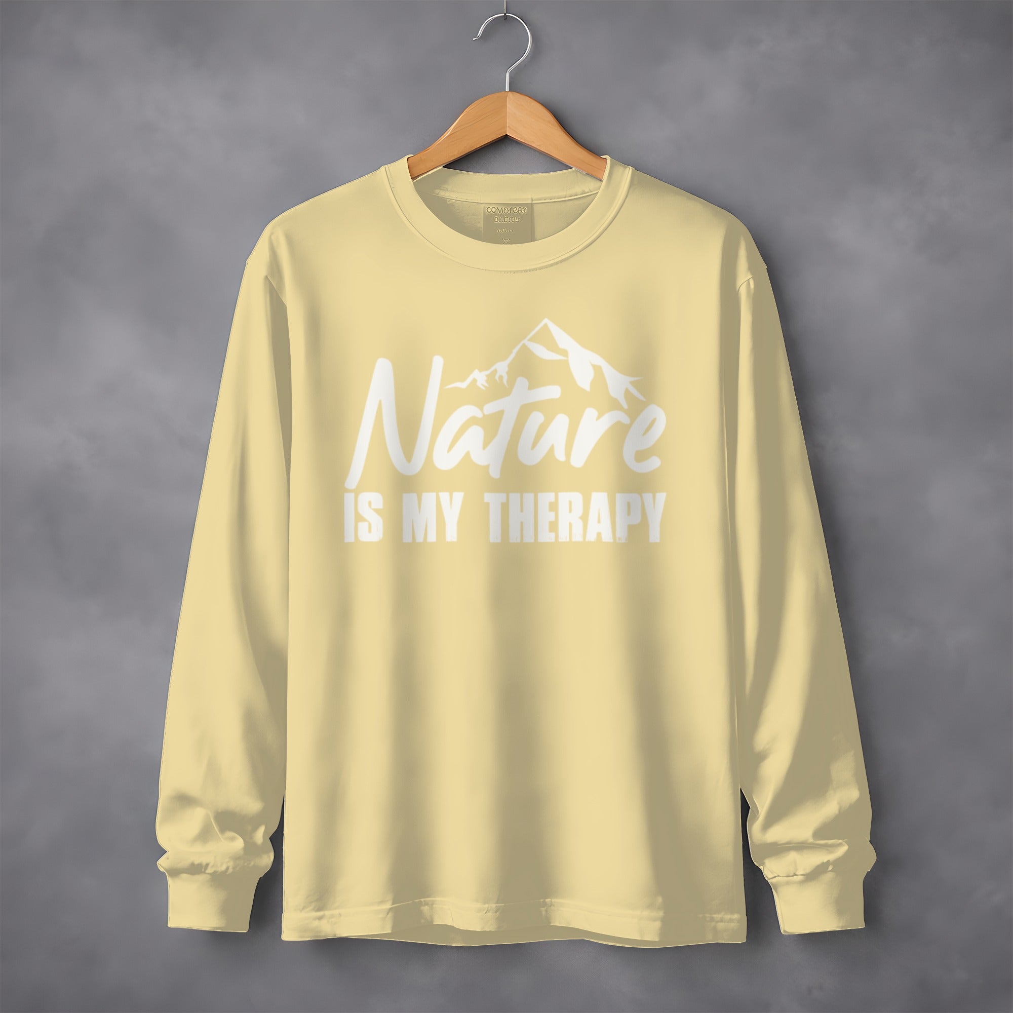 Nature Is My Therapy Mountain Graphic Sweatshirt