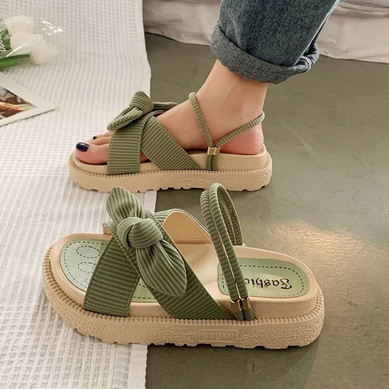 Women's Two-Wear Flat Platform Sandals – EVA Slip-On Open-Toe | 4 Colors